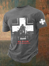 88 Flak bedrucktes Kurzarm-T-Shirt für Männer zartstils